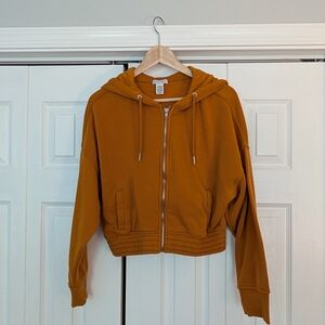 Pumpkin Orange Zip Up Hoodie by Better / Together, Large
